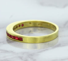 Load image into Gallery viewer, 0.35ctw Round Ruby Ring in 18K Yellow Gold
