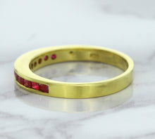 Load image into Gallery viewer, 0.35ctw Round Ruby Ring in 18K Yellow Gold