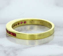 Load image into Gallery viewer, 0.35ctw Round Ruby Ring in 18K Yellow Gold