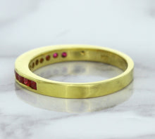Load image into Gallery viewer, 0.35ctw Round Ruby Ring in 18K Yellow Gold