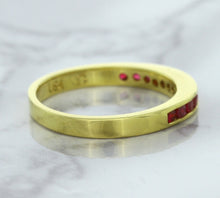 Load image into Gallery viewer, 0.35ctw Round Ruby Ring in 18K Yellow Gold