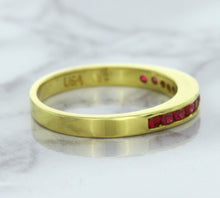 Load image into Gallery viewer, 0.35ctw Round Ruby Ring in 18K Yellow Gold
