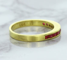Load image into Gallery viewer, 0.35ctw Round Ruby Ring in 18K Yellow Gold