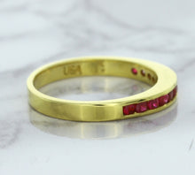Load image into Gallery viewer, 0.35ctw Round Ruby Ring in 18K Yellow Gold