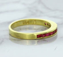 Load image into Gallery viewer, 0.35ctw Round Ruby Ring in 18K Yellow Gold