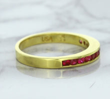 Load image into Gallery viewer, 0.35ctw Round Ruby Ring in 18K Yellow Gold