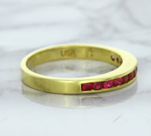 Load image into Gallery viewer, 0.35ctw Round Ruby Ring in 18K Yellow Gold
