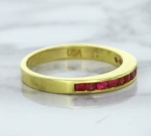 Load image into Gallery viewer, 0.35ctw Round Ruby Ring in 18K Yellow Gold