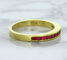 Load image into Gallery viewer, 0.35ctw Round Ruby Ring in 18K Yellow Gold