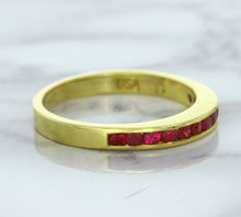 Load image into Gallery viewer, 0.35ctw Round Ruby Ring in 18K Yellow Gold