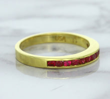 Load image into Gallery viewer, 0.35ctw Round Ruby Ring in 18K Yellow Gold