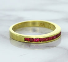 Load image into Gallery viewer, 0.35ctw Round Ruby Ring in 18K Yellow Gold