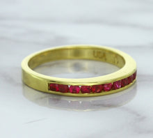 Load image into Gallery viewer, 0.35ctw Round Ruby Ring in 18K Yellow Gold
