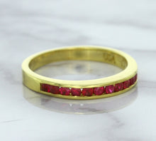 Load image into Gallery viewer, 0.35ctw Round Ruby Ring in 18K Yellow Gold