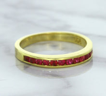 Load image into Gallery viewer, 0.35ctw Round Ruby Ring in 18K Yellow Gold