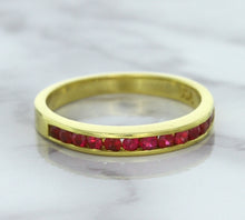 Load image into Gallery viewer, 0.35ctw Round Ruby Ring in 18K Yellow Gold