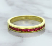 Load image into Gallery viewer, 0.35ctw Round Ruby Ring in 18K Yellow Gold
