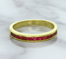 Load image into Gallery viewer, 0.35ctw Round Ruby Ring in 18K Yellow Gold