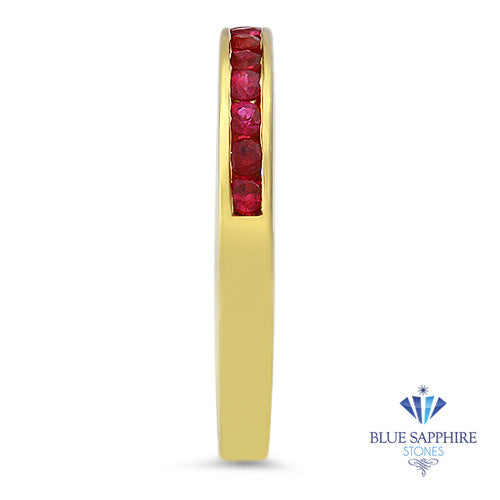 0.35ctw Round Ruby Ring in 18K Yellow Gold