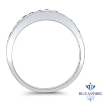Load image into Gallery viewer, 0.35ctw Round Blue Sapphire Ring in 18K White Gold