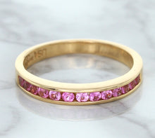 Load image into Gallery viewer, 0.35ctw Round Pink Sapphire Ring in 14K Rose Gold