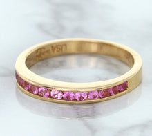 Load image into Gallery viewer, 0.35ctw Round Pink Sapphire Ring in 14K Rose Gold