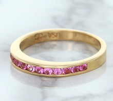 Load image into Gallery viewer, 0.35ctw Round Pink Sapphire Ring in 14K Rose Gold