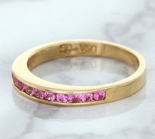 Load image into Gallery viewer, 0.35ctw Round Pink Sapphire Ring in 14K Rose Gold