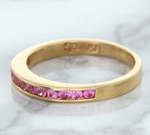 Load image into Gallery viewer, 0.35ctw Round Pink Sapphire Ring in 14K Rose Gold