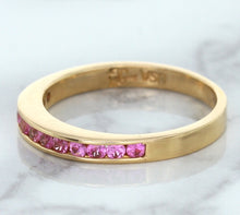 Load image into Gallery viewer, 0.35ctw Round Pink Sapphire Ring in 14K Rose Gold