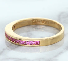 Load image into Gallery viewer, 0.35ctw Round Pink Sapphire Ring in 14K Rose Gold