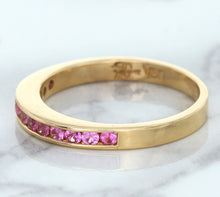 Load image into Gallery viewer, 0.35ctw Round Pink Sapphire Ring in 14K Rose Gold
