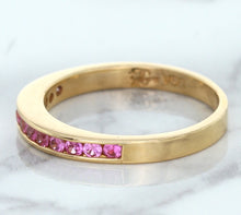 Load image into Gallery viewer, 0.35ctw Round Pink Sapphire Ring in 14K Rose Gold