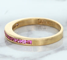 Load image into Gallery viewer, 0.35ctw Round Pink Sapphire Ring in 14K Rose Gold