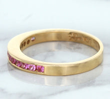Load image into Gallery viewer, 0.35ctw Round Pink Sapphire Ring in 14K Rose Gold