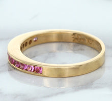 Load image into Gallery viewer, 0.35ctw Round Pink Sapphire Ring in 14K Rose Gold
