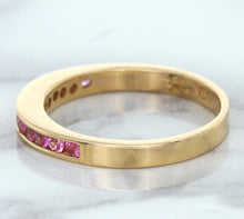 Load image into Gallery viewer, 0.35ctw Round Pink Sapphire Ring in 14K Rose Gold
