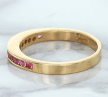 Load image into Gallery viewer, 0.35ctw Round Pink Sapphire Ring in 14K Rose Gold