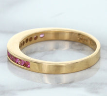 Load image into Gallery viewer, 0.35ctw Round Pink Sapphire Ring in 14K Rose Gold