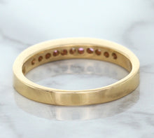 Load image into Gallery viewer, 0.35ctw Round Pink Sapphire Ring in 14K Rose Gold
