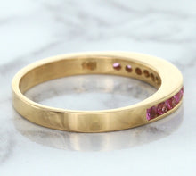 Load image into Gallery viewer, 0.35ctw Round Pink Sapphire Ring in 14K Rose Gold