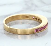 Load image into Gallery viewer, 0.35ctw Round Pink Sapphire Ring in 14K Rose Gold