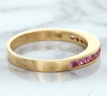 Load image into Gallery viewer, 0.35ctw Round Pink Sapphire Ring in 14K Rose Gold