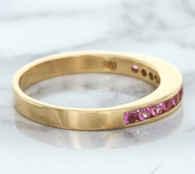 Load image into Gallery viewer, 0.35ctw Round Pink Sapphire Ring in 14K Rose Gold