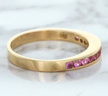 Load image into Gallery viewer, 0.35ctw Round Pink Sapphire Ring in 14K Rose Gold