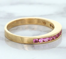 Load image into Gallery viewer, 0.35ctw Round Pink Sapphire Ring in 14K Rose Gold