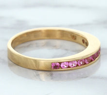 Load image into Gallery viewer, 0.35ctw Round Pink Sapphire Ring in 14K Rose Gold
