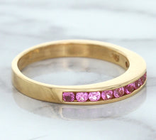 Load image into Gallery viewer, 0.35ctw Round Pink Sapphire Ring in 14K Rose Gold