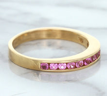 Load image into Gallery viewer, 0.35ctw Round Pink Sapphire Ring in 14K Rose Gold