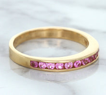 Load image into Gallery viewer, 0.35ctw Round Pink Sapphire Ring in 14K Rose Gold